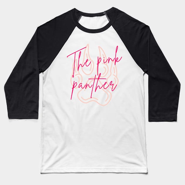 Pink Panther Baseball T-Shirt by BillieTofu